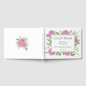 70th Birthday Pink Hydrangeas Gastenboek (Volledig)
