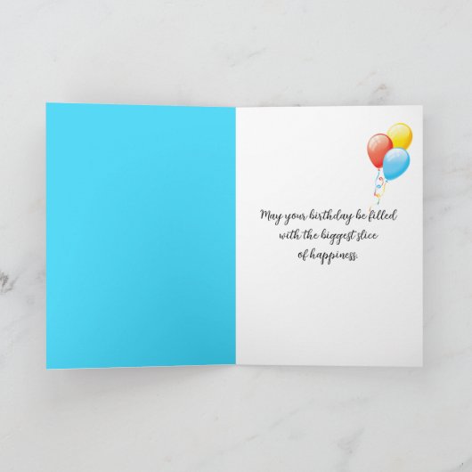 70th Birthday Psychedelic 3D Abstract Kaart (Binnen)