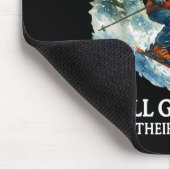 70th Birthday Skier Man 70 Years Old Skiing Lover Muismat (Hoek)