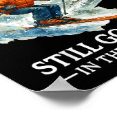 70th Birthday Skier Man 70 Years Old Skiing Lover Poster (Hoek)