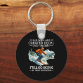 70th Birthday Skier Man 70 Years Old Skiing Lover Sleutelhanger (Voorkant)