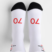 70th Birthday Socks Men Funny Sokken (Top)