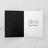 70th Birthday Sparkler op zwart Kaart (Binnen)