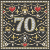 70th Birthday Tudor Inspired Jewells History Gift  Sticker (Voorkant)