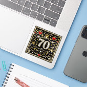 70th Birthday Tudor Inspired Jewells History Gift  Sticker (Laptop met iPhone)