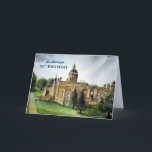 70th Birthday wil Castle Howard York schilderen Kaart<br><div class="desc">Ontworpen op basis van het schilderij van Castle Howard in North Yorkshire,  Engeland,  door mijzelf Farida Greenfield. Een verbluffende tuin en grootse architectuur van een staatshuis in North Yorkshire,  Engeland. Het ontwerp is voor 70e verjaardag,  personaliseer uw bericht op de kaart.</div>