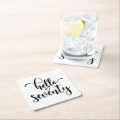 70th Birthday Women Hello 70 Cute 70 Years Old Kartonnen Onderzetters (Insitu)