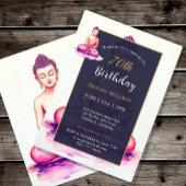 70th Buddha Birthday, Watercolor, Meditation /Yoga Kaart