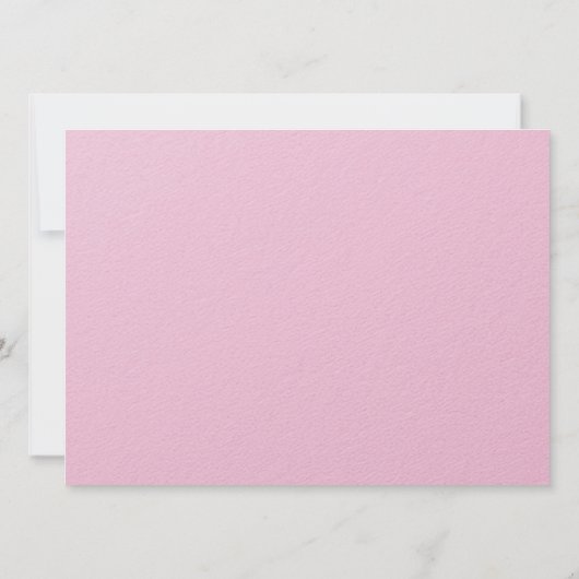 70th Custom Photo Pink and Gold  Kaart (Achterkant)