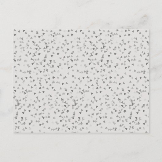 70th Jubileum Hearts Confetti Save the Date Aankondigingskaart (Achterkant)