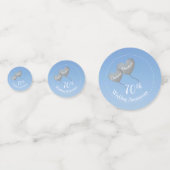 70th Platinum Wedding Anniversary heart balloons Confetti (Voorkanten)