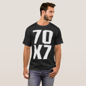 70X7 God s Eternal Forgiveness Christian Matthew 1 T-shirt (Voorkant volledig)
