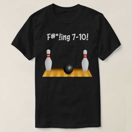 710 Bowling Frustration Design T T-shirt (Design voorkant)