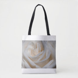 7127 - Witte roos met dauw Tote Bag