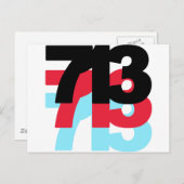 713 Gebiedscode Briefkaart (Voorkant / Achterkant)