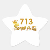 713 Texas Swag Ster Sticker (Voorkant)