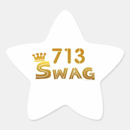 713 Texas Swag Ster Sticker (Voorkant)