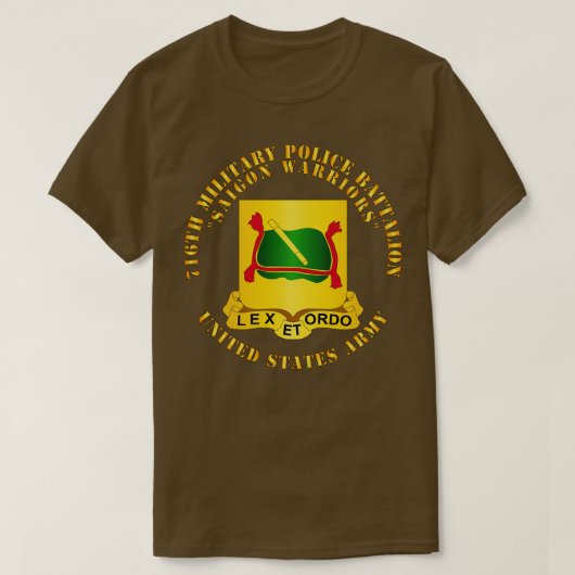 716th Military Police Battalion Saigon Warriors DU T-shirt (Design voorkant)