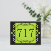 717 Gebiedscode Briefkaart (Staand voorkant)