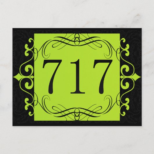 717 Gebiedscode Briefkaart (Voorkant)