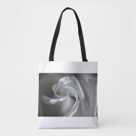 7181-M-White Rose Tote Bag