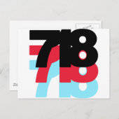 718 Gebiedscode Briefkaart (Voorkant / Achterkant)