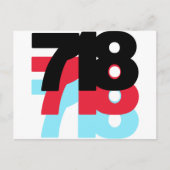 718 Gebiedscode Briefkaart (Voorkant)