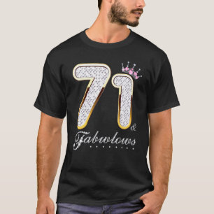 71 en 71 jaar oud, 71 jaar oud, diamant C T-shirt
