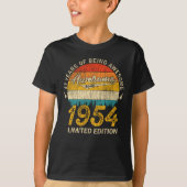 71 jaar oud 1954 Retro Geweldige 71ste verjaardags T-shirt (Voorkant)