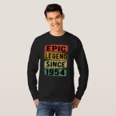 71 jaar oud Bday 1954 Epic Legend 71st Birthday T-shirt (Voorkant volledig)