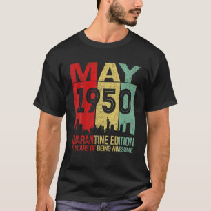 71 jaar oude 71ste Mannen op de geboorte Vrouwen m T-shirt