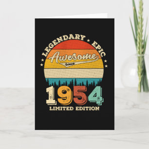 71 jaar oude Bday 1954 Geweldige 71ste verjaardags Kaart