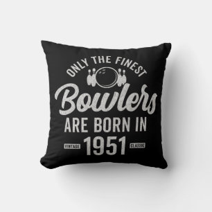 71 jaar oude Bowler Bowling 1951 71e verjaardag Kussen