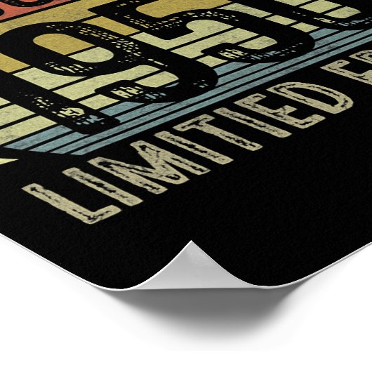 71 jaar oude geschenken, augustus 1951 beperkte ed poster (Hoek)