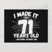 71 Jaar Oude Sarcastische Meme Leuk 71e Verjaardag Briefkaart (Voorkant)