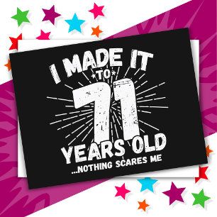 71 Jaar Oude Sarcastische Meme Leuk 71ste Verjaard Briefkaart