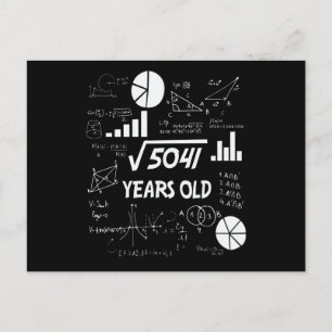 71 Jaar Oude Verjaardag Wiskunde Docent 71e Verjaa Briefkaart