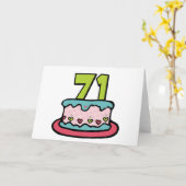 71 jaar oude vogelbeker kaart (Gele Bloem)