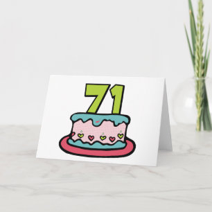 71 jaar oude vogelbeker kaart