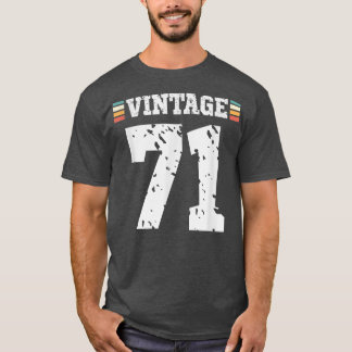 71-jarige Happy 71st Birthday Fun Sport T-shirt