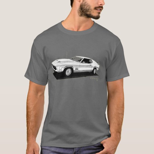 '71 Mach I Mustang Fastback T-shirt (Voorkant)
