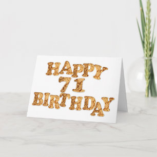 71e Birthday-kaart voor een koekjesliefhebber Kaart