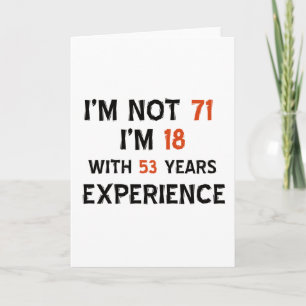 71e coole verjaardag design kaart