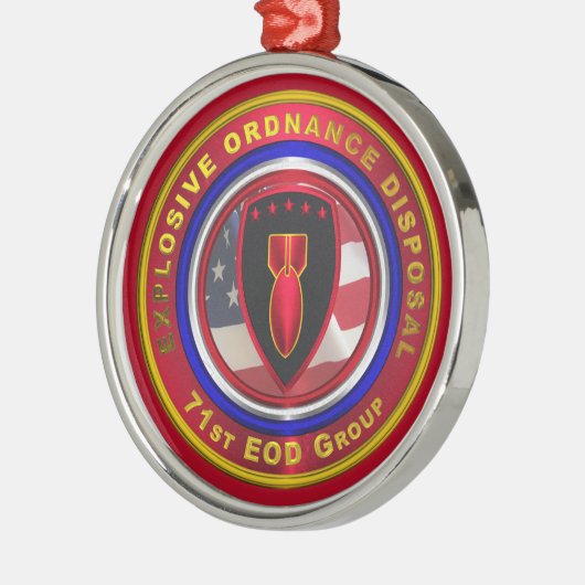 71e Eo-kerstmis Metalen Ornament (Links)