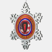 71e EOD-GROEP Tin Sneeuwvlok Ornament (Rechts)