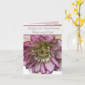 71e Jubileum bewerkbaar Kaart (Gele Bloem)