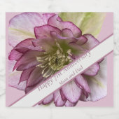 71e Jubileum bewerkbaar Sparkling Wijnetiket (Enkel label)