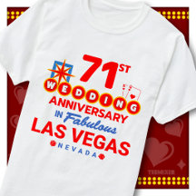 71e trouwdag Fabulous Las Vegas-koppel