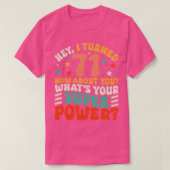 71e verjaardag 3 t-shirt (Design voorkant)