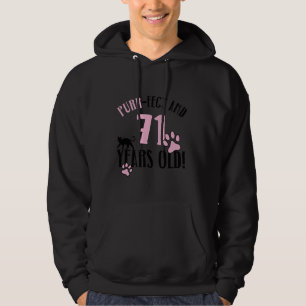 71e verjaardag 71 jaar oude kat moeder kat minnaar hoodie
